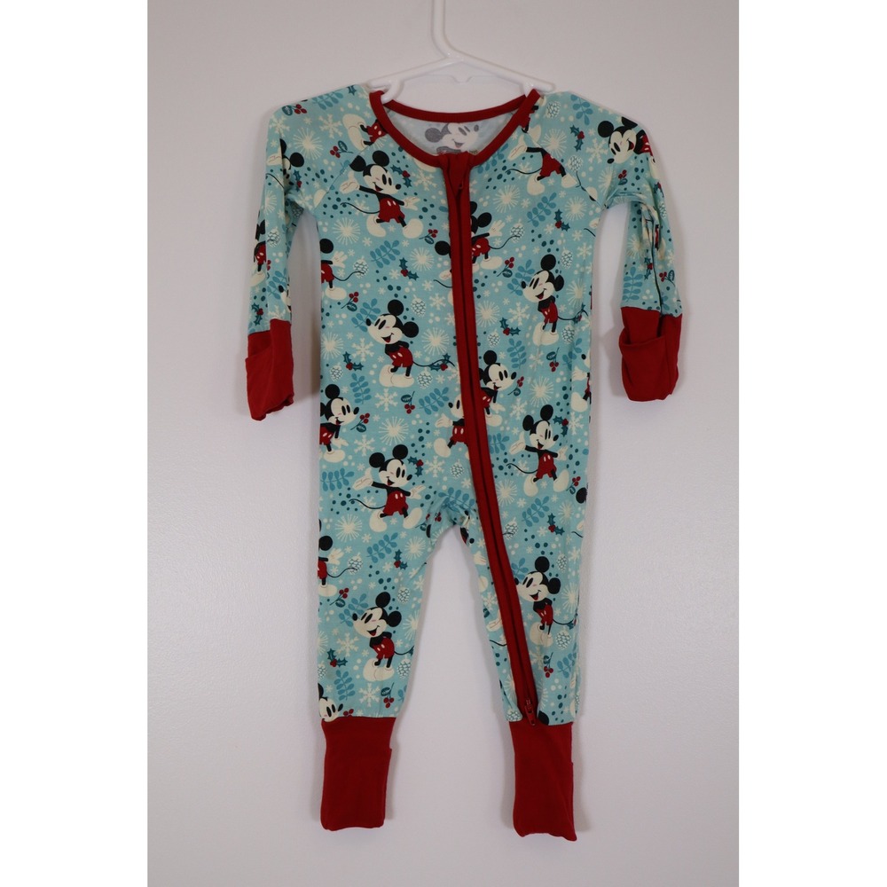 Little Sleepies Mickey Winter Wonderland Zippy 0-3 Months
